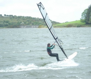 This windsurfer knows